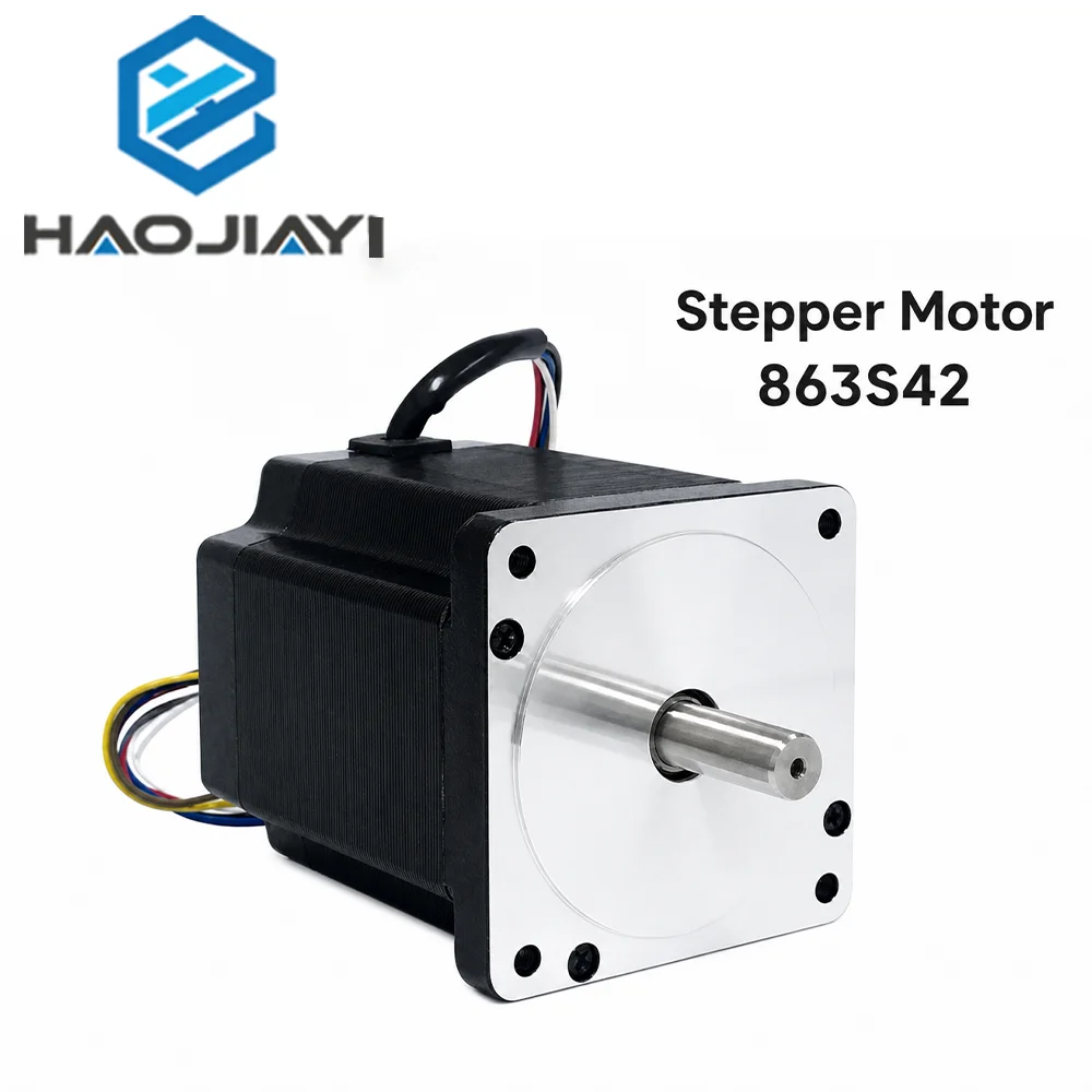 Durable 3 Phase Stepper Motor 863S42 NEMA34 4.3A 103mm 12mm Shaft Long Life High Accuracy CNC Automation Replacement
