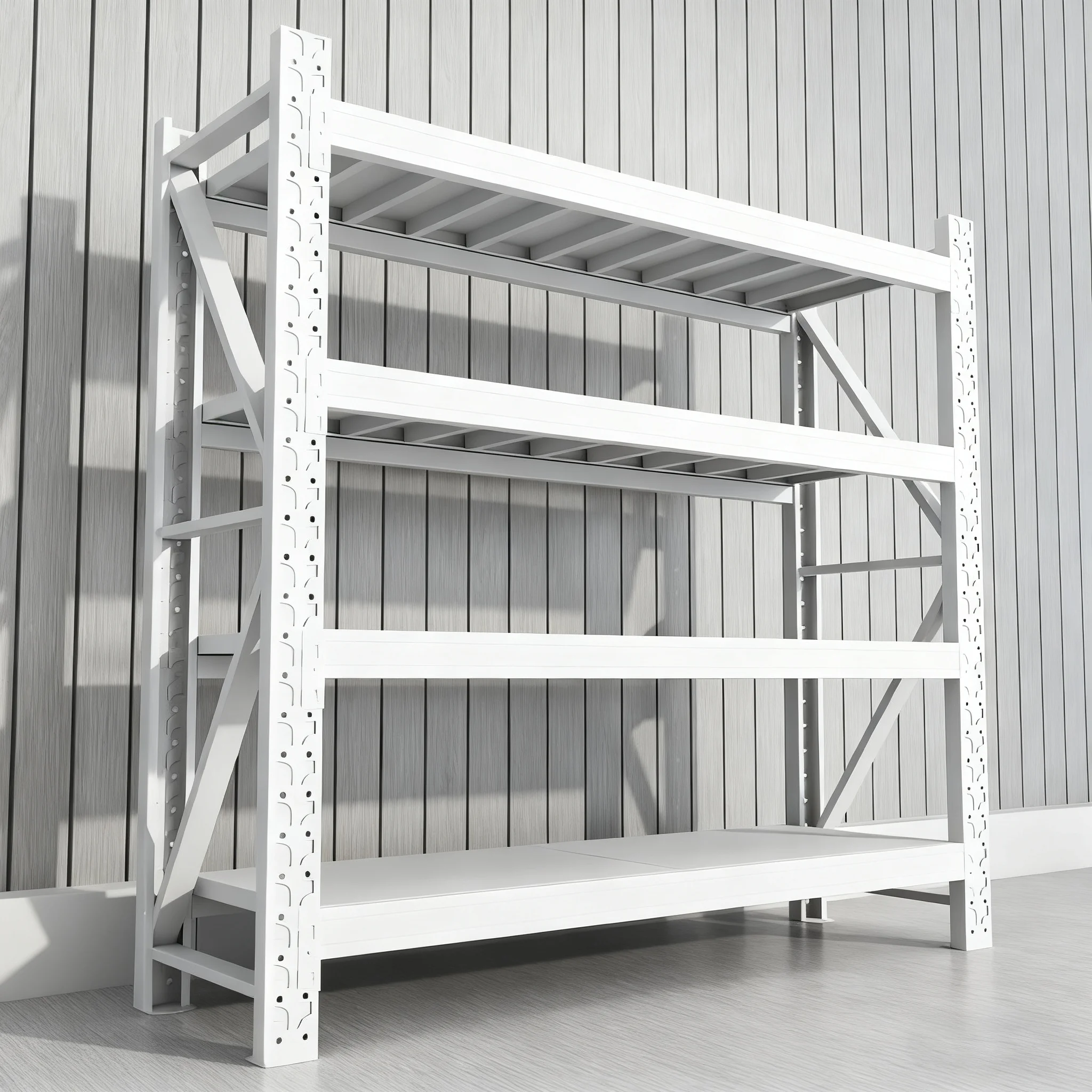 Storage shelves, multi-layer storage shelves, household wall-to-wall integrated balcony storage shelves, warehouses, supermarket