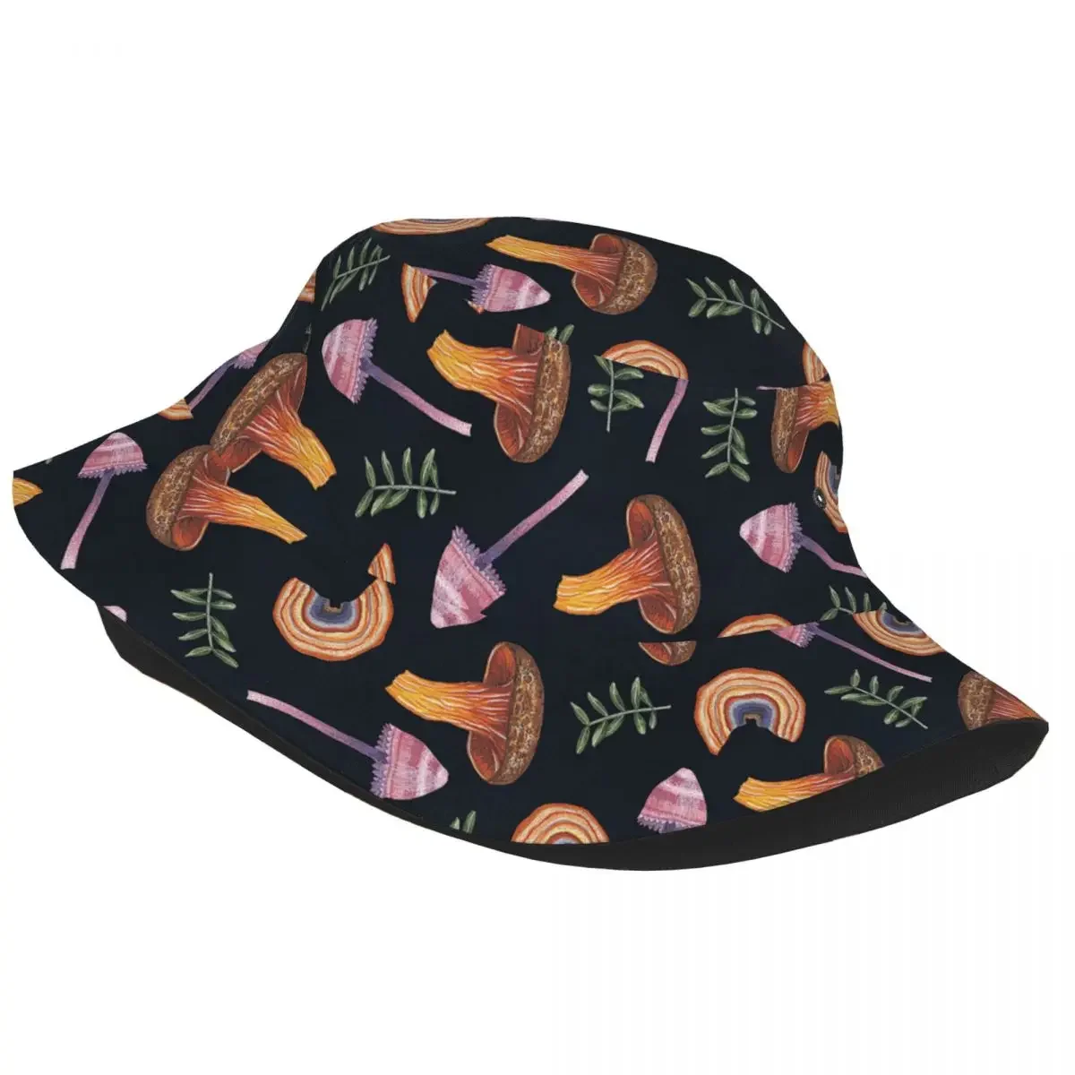 Vocation Getaway Headwear Mushrooms Tropical Stuff Bucket Hat Street Women Men Sun Hat Bob Hat Fishing Fisherman Hat Outdoor