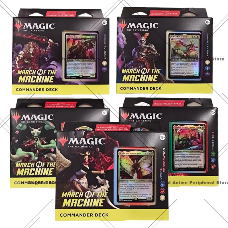 Original English Magic The Gathering Cards March of The Machiner Commander Preconstructed Decks Collect Card Children Toy Gift