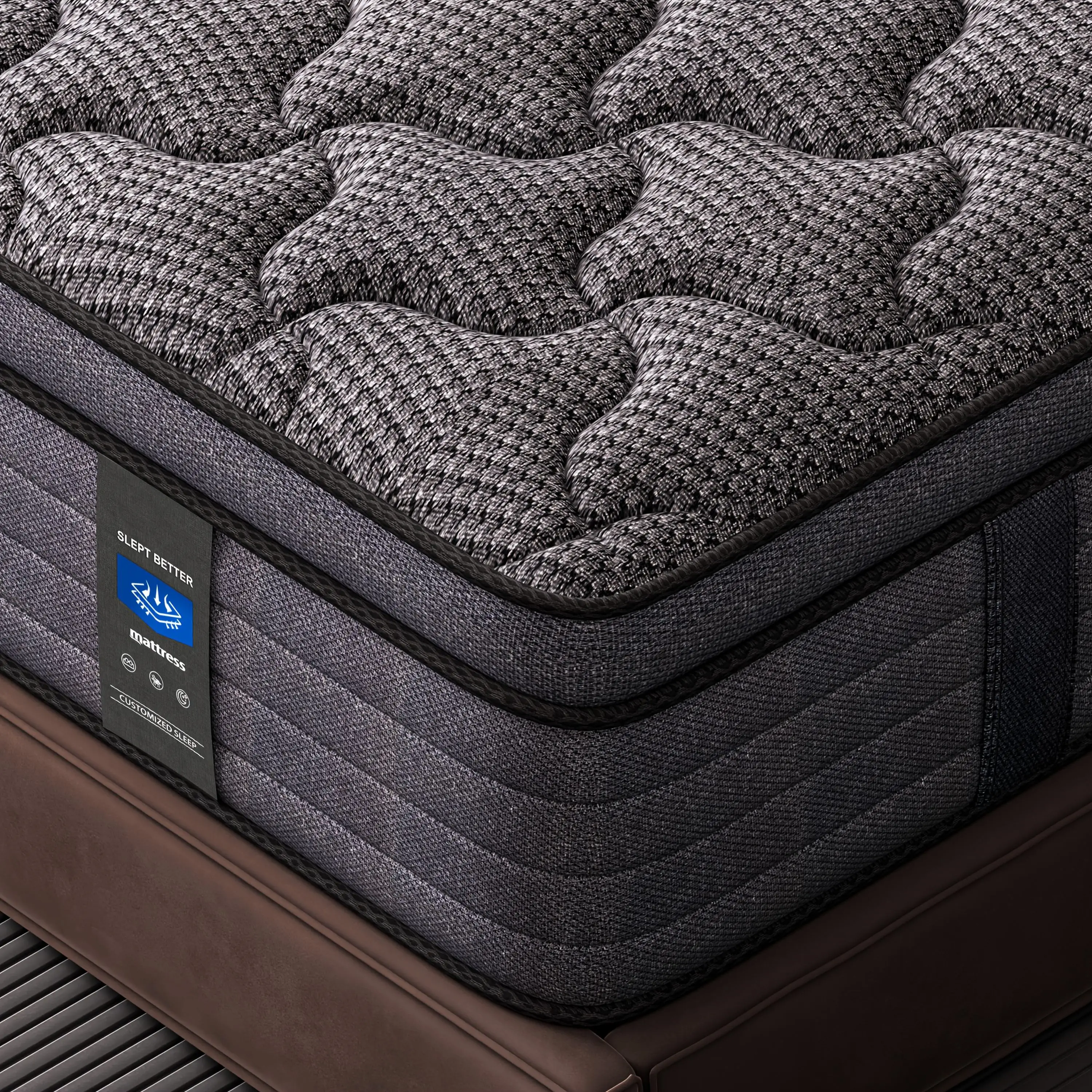 MRH New 10 12 14-inch Twin Full Queen King Memory Foam Hybrid Mattress With Ergonomic Individual Springs, Breathable Fabric, Lumbar Support, For Side/Back Sleepers/Guest Room/Hotel/ Home Bedrooms