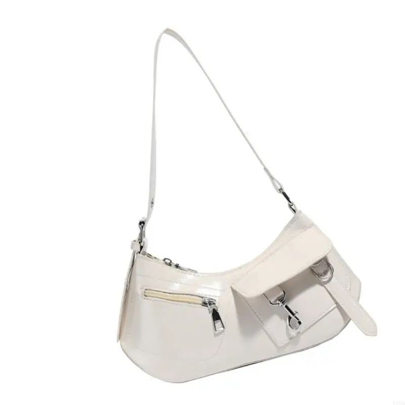 

Fashionable PU Armpit Bag For Women Ergonomic Underarm Bags Eleagnt Evening Purse Handbag Multiple Interior Pockets 547A