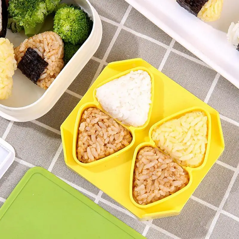 Sushi Making Kit Triangular Plastic Sushi Rice Ball Maker Mold DIY Onigiri Sushi Mold Sushi Makers Set Kitchen Accessories