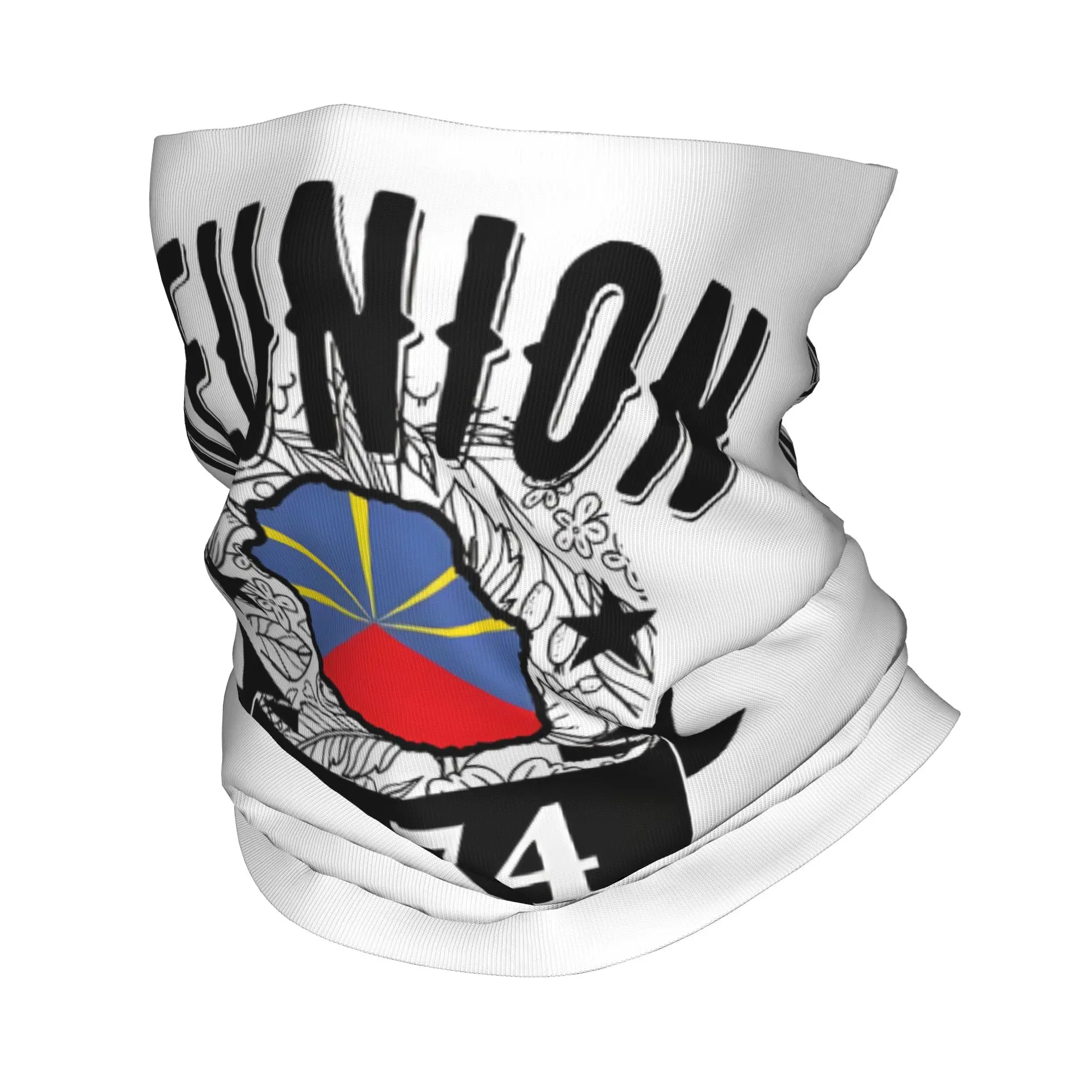 

Зимняя повязка на голову на острове Реюньон, теплая повязка на голову для мужчин и женщин, лыжный велосипедный шарф, 974 логотип, Реюньюнская бандана для гордного лица, гетры