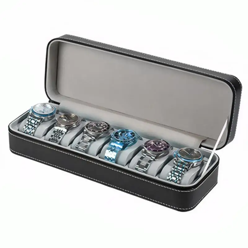 

Watch Box Zipper Organizer For Men or Women Travel Portable Storage Watch Display Holder for Wristwatches and Smart Watches