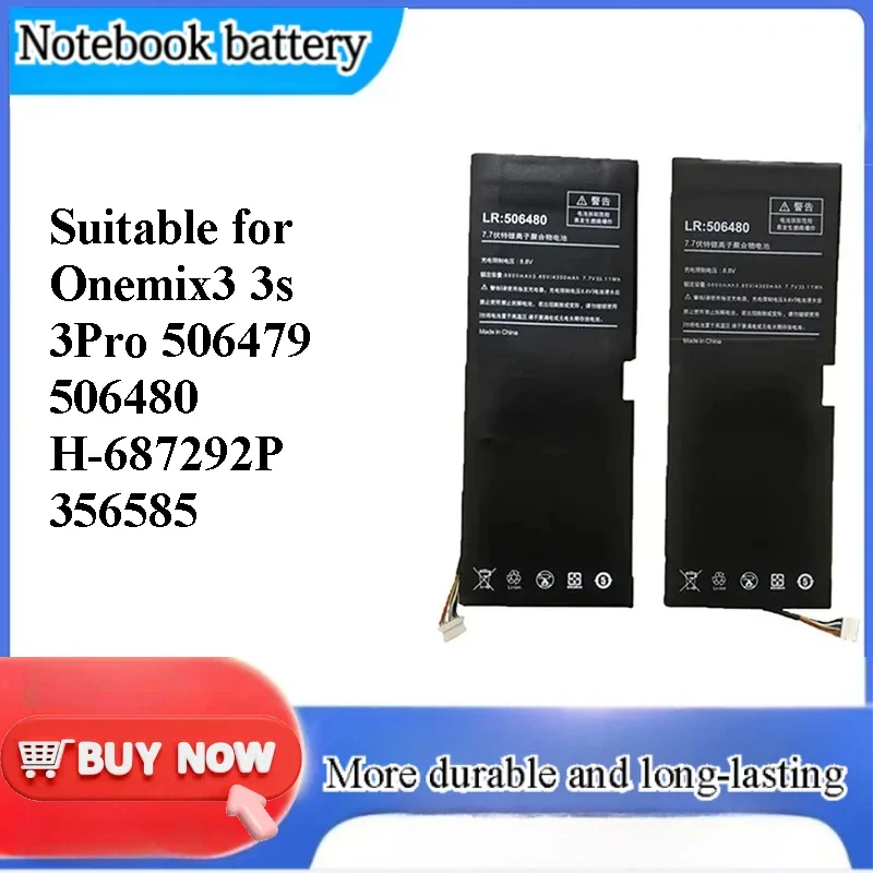 [NEW] Battery for Onemix 3 3S 3Pro 506479 506480 H-687292P 356585 Li-ion Power Supply