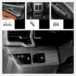 Car Peach Wood Interior Gear Shift Window Control Panel Water Cup Vent Outlet Steering Wheel Cover For Kia Sportage NQ5 2022 +
