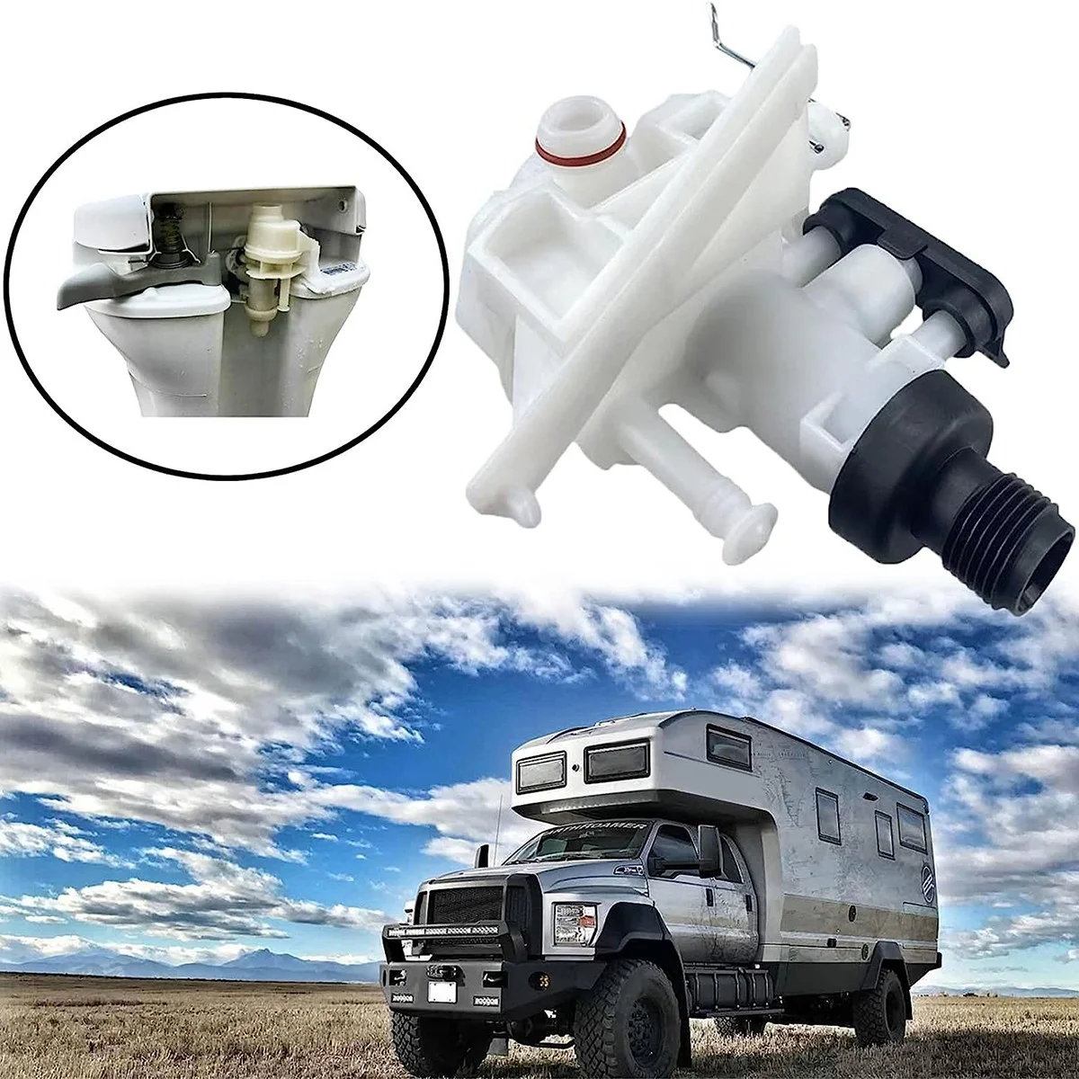 

31705 Комплект туалетных клапанов для автофургонов, подходящий для моделей Thetford Aqua-Magic V, дизайн унитаза для автофургонов, детали для унитазов для автофургонов