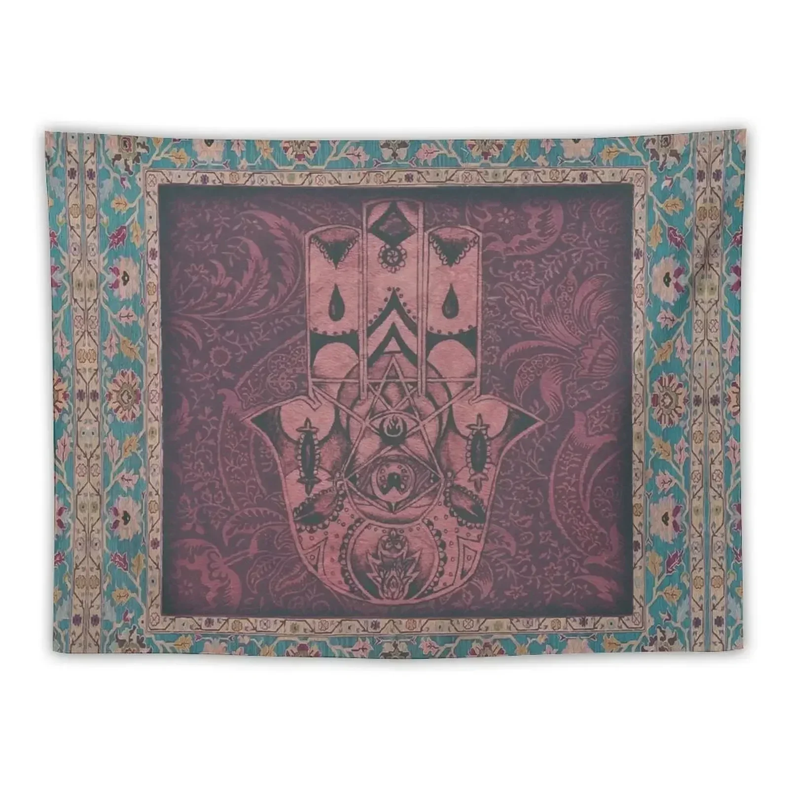 

New Century Hamsa IV Tapestry Tapete For The Wall Korean Room Decor Tapestry