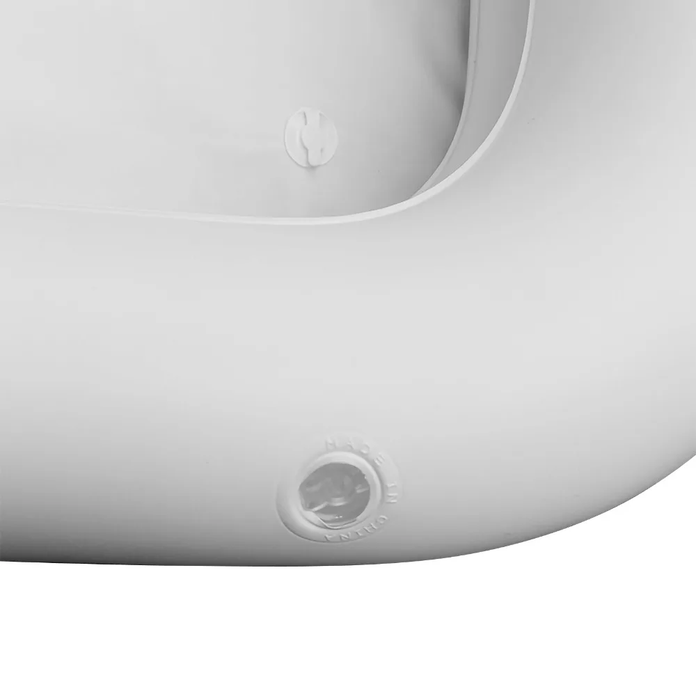 Convenient With Tube Inflatable Shampoo Basin PVC Material White Shampoo Bowl Inflatable Hair Basin For Disabled
