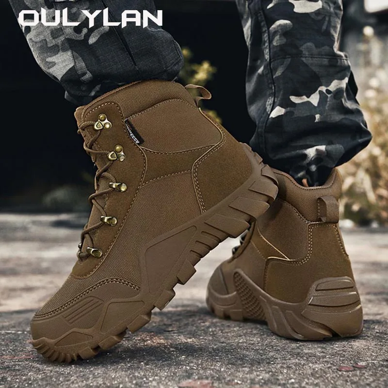 

Waterproof Tactical Boots Men Military Hiking Ankle Boots Special Force Training Desert Combat Shoes Army Boots Men's Sneakers