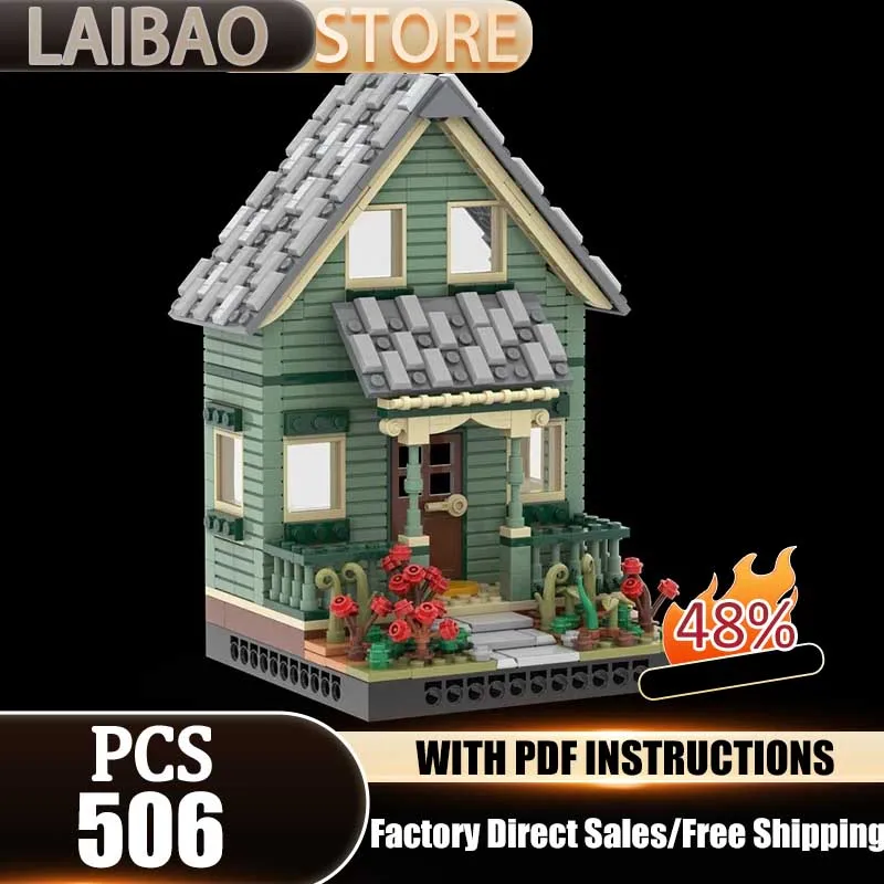 

​​​​​​​City Street View Moc Building Blocks Suburban Modular Home 4 Model Technology Modular Gift Construstion DIY Assembly Toys