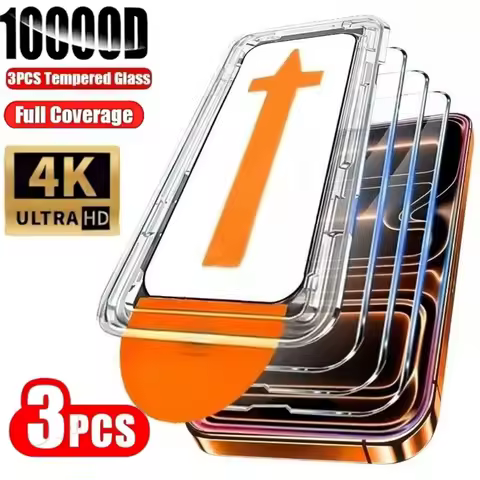 3PCS Fingerprint Unlock Tempered Glass For Samsung S25 Edge S22 S23 S24 Ultra Plus A56 5G A36 A26 A16 A55 A54 A25 A33 S21 S20 FE