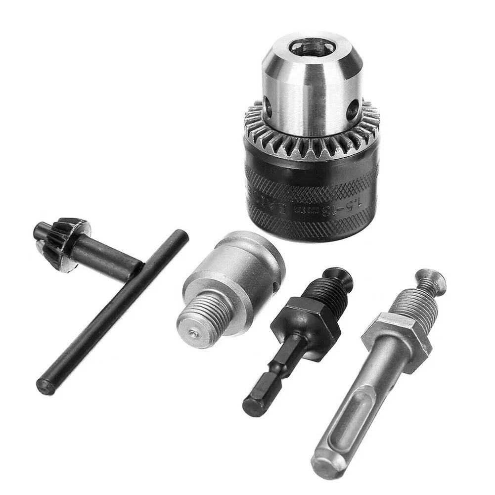 5Pcs 1/2 Inch Chuck Adapter for SDS PLUS Rotary Hammers 1.5mm to 13mm Bit Range 12.7mm Bore Size Designed for Power Tool Use