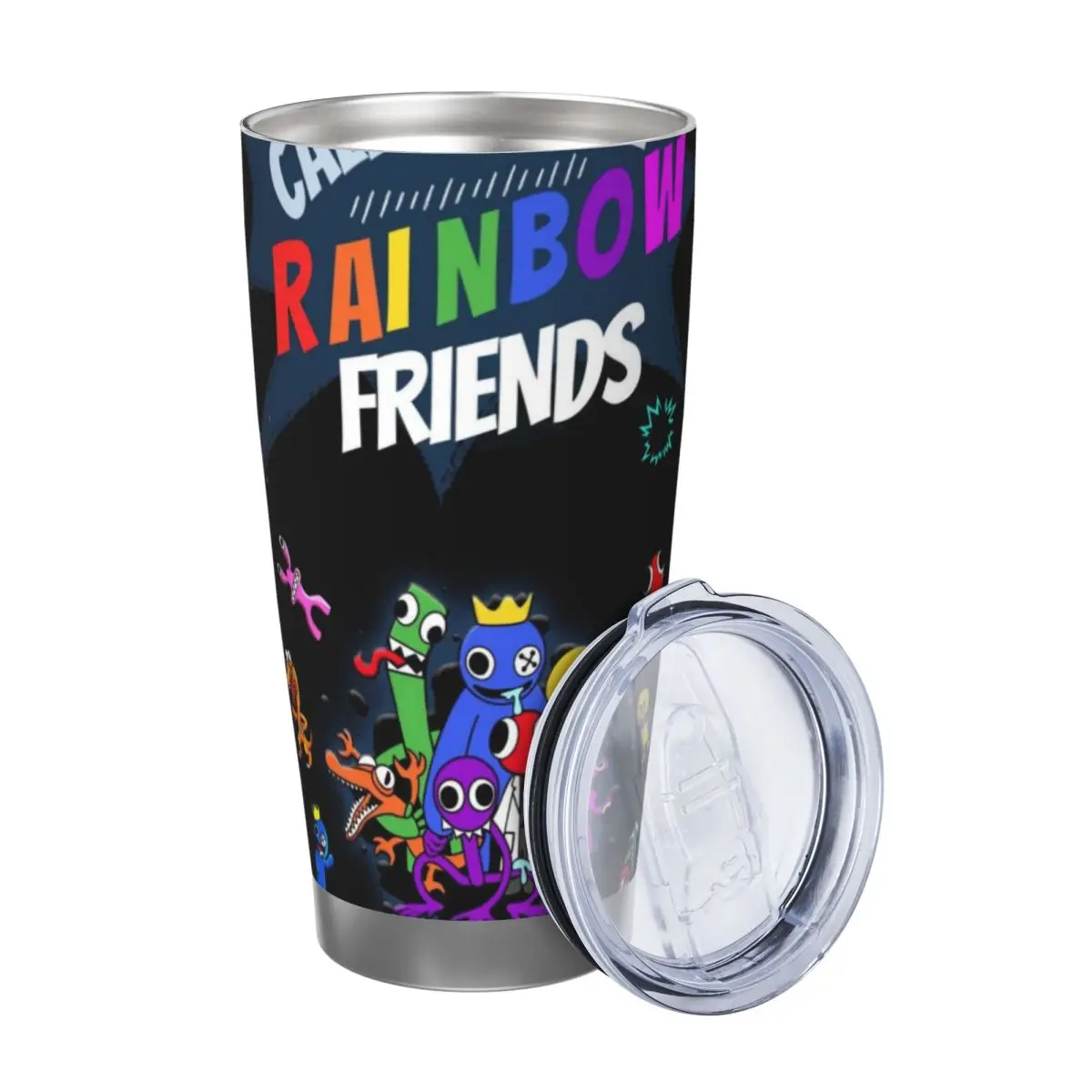 Rainbow Friends 20oz Cup Large Capacity Car Mug Leak-proof Juice Coffee Cup Food Grade