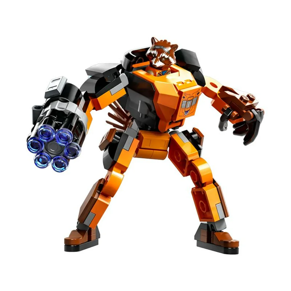 LEGO Avengers Marvel Rocket Mech Armor Set 76243 Guardians of The Galaxy Racoon Buildable Action Figure Toy Christmas Gift Idea