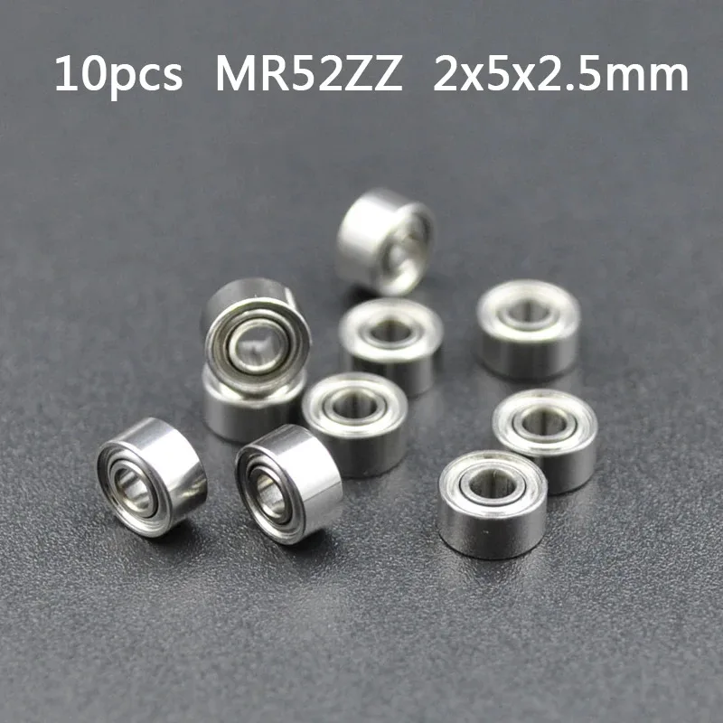10 Stück Miniatur-Lager für elektrische Nagelpoliermaschinen, stark, MR52ZZ 2x5x2,5mm 2*5*2,5mm 2mm 5mm 2,5mm