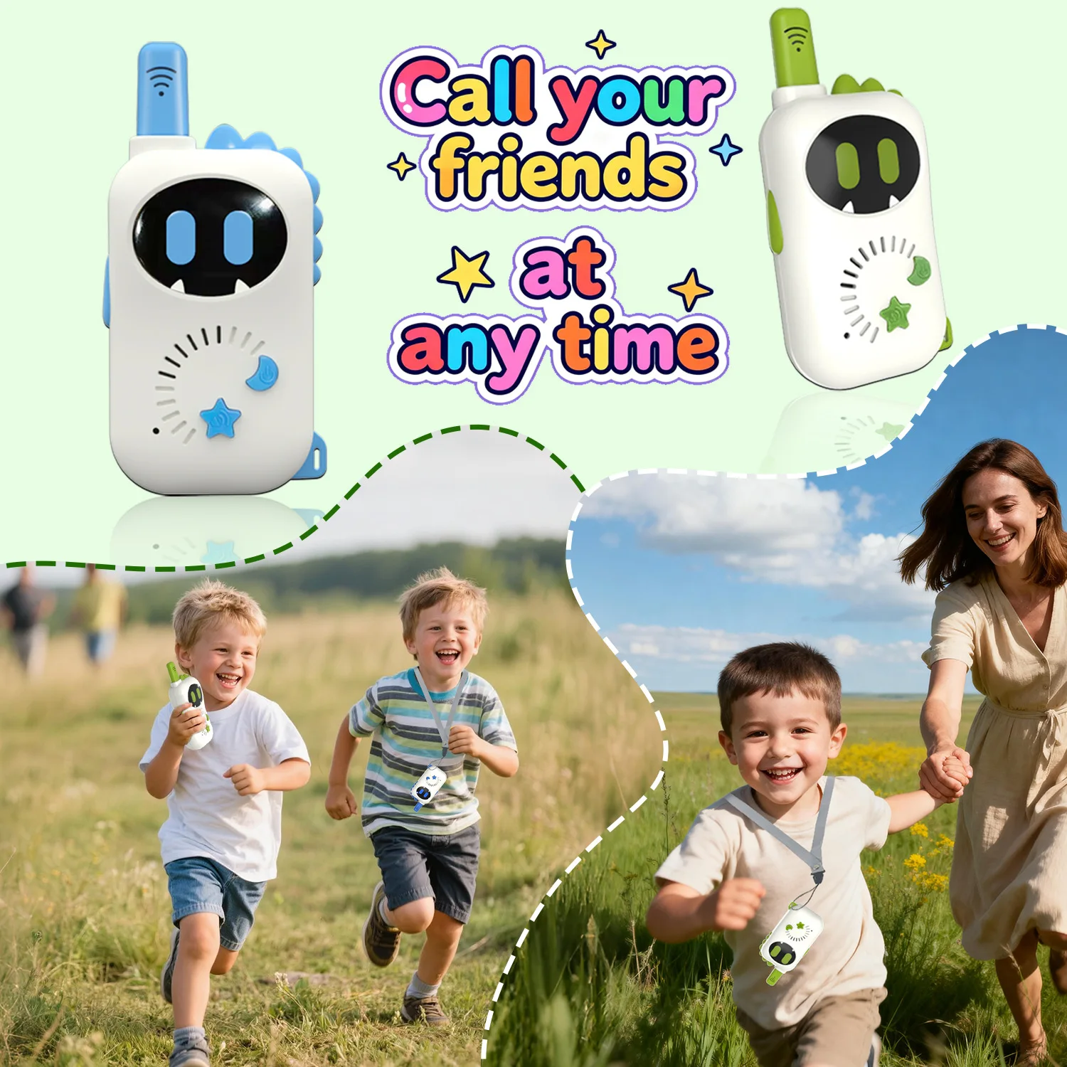 2 قطعة أطفال صغيرة لاسلكي تخاطب ألعاب إلكترونية لمسافات طويلة نقل لاسلكي في الهواء الطلق الوالدين والطفل الذكية التفاعلية ToysGift