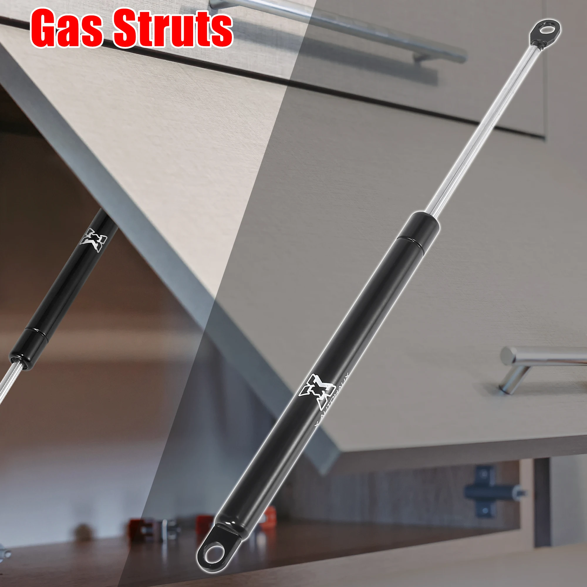

X Autohaux 13 Inch 98N/22Lbs Gas Struts Shocks Lift Supports Lid Stay Black Car RV Cabinet Camper Window Lift Support