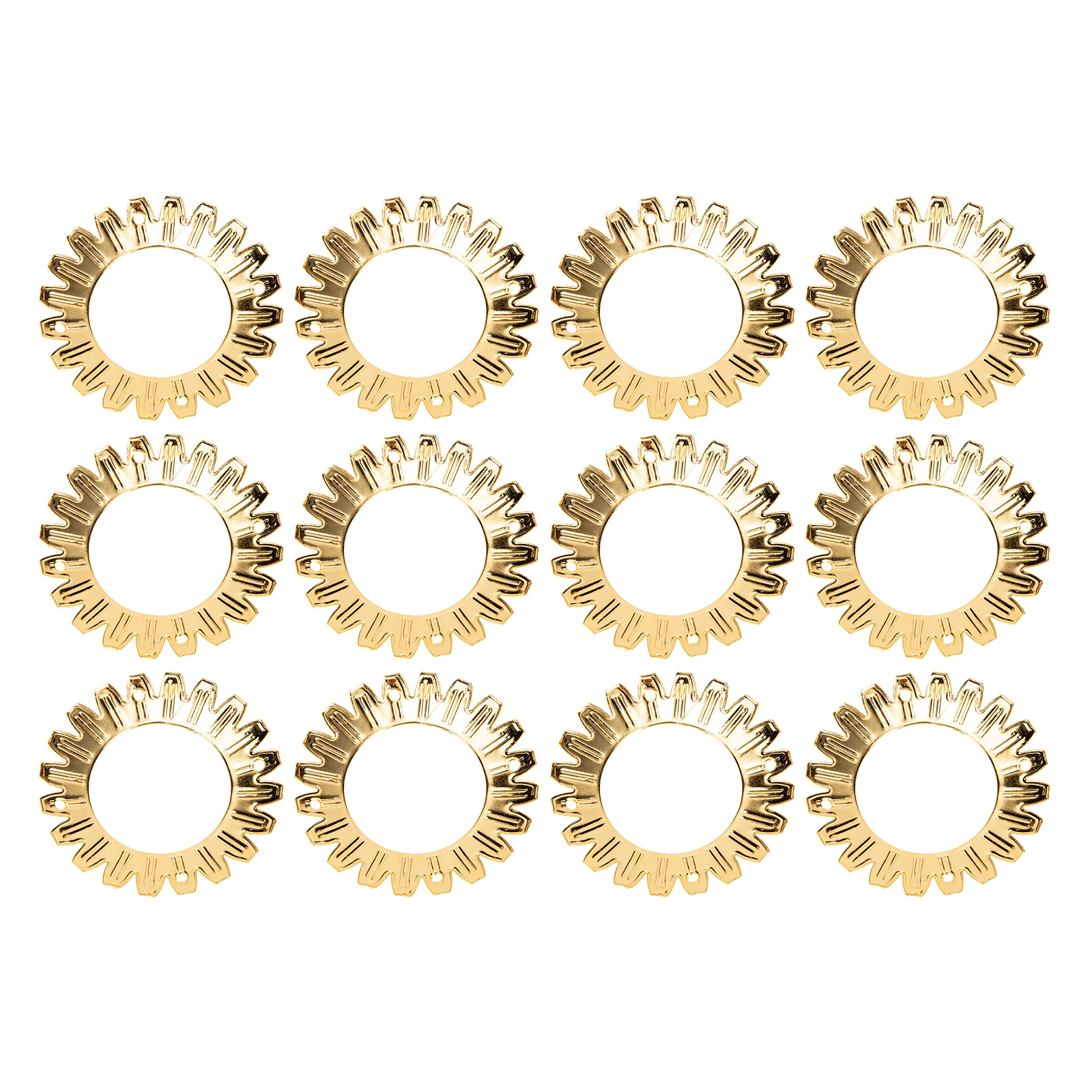 

12pcs Lamp Shade Parts DIY Chandeliers Accessories 26 Holes Various Colors Iron Lighting Decor