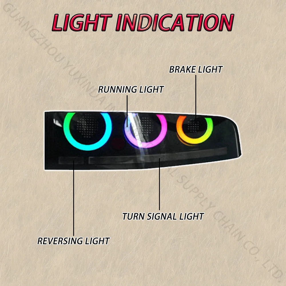 السيارات RGB المصابيح الخلفية الجمعية تعديل أضواء خلفية LED الذيل ملحقات المصابيح لنيسان Z RZ34 400Z Fairlady Z34 2022-2025 #2