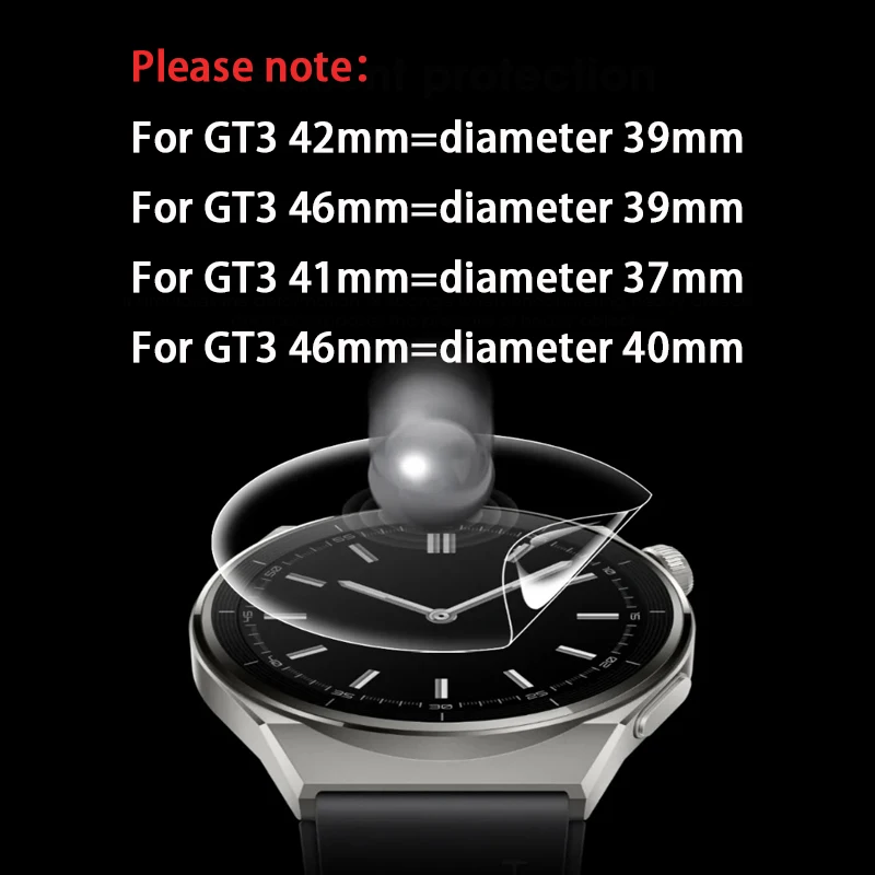 Huawei için yumuşak hidrojel Film izle Huawei 42mm 46mm Smartwatch Anti-Scratch ekran koruyucu için Huawei GT4 41mm 46mm değil cam