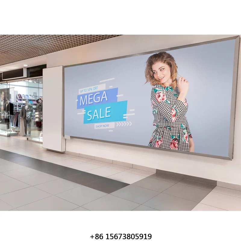 

Цифровая светодиодная панель для витрин 600*337.5*32.5 мм, гигантский внутренний рекламный LED-экран