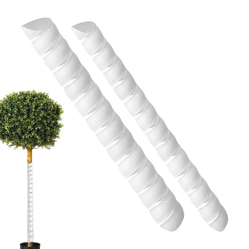 

Tree Trunk Protector Spiral Tree Guard Tree Bark Protector Tube Wraps To Protect Saplings From Rodents Mowers