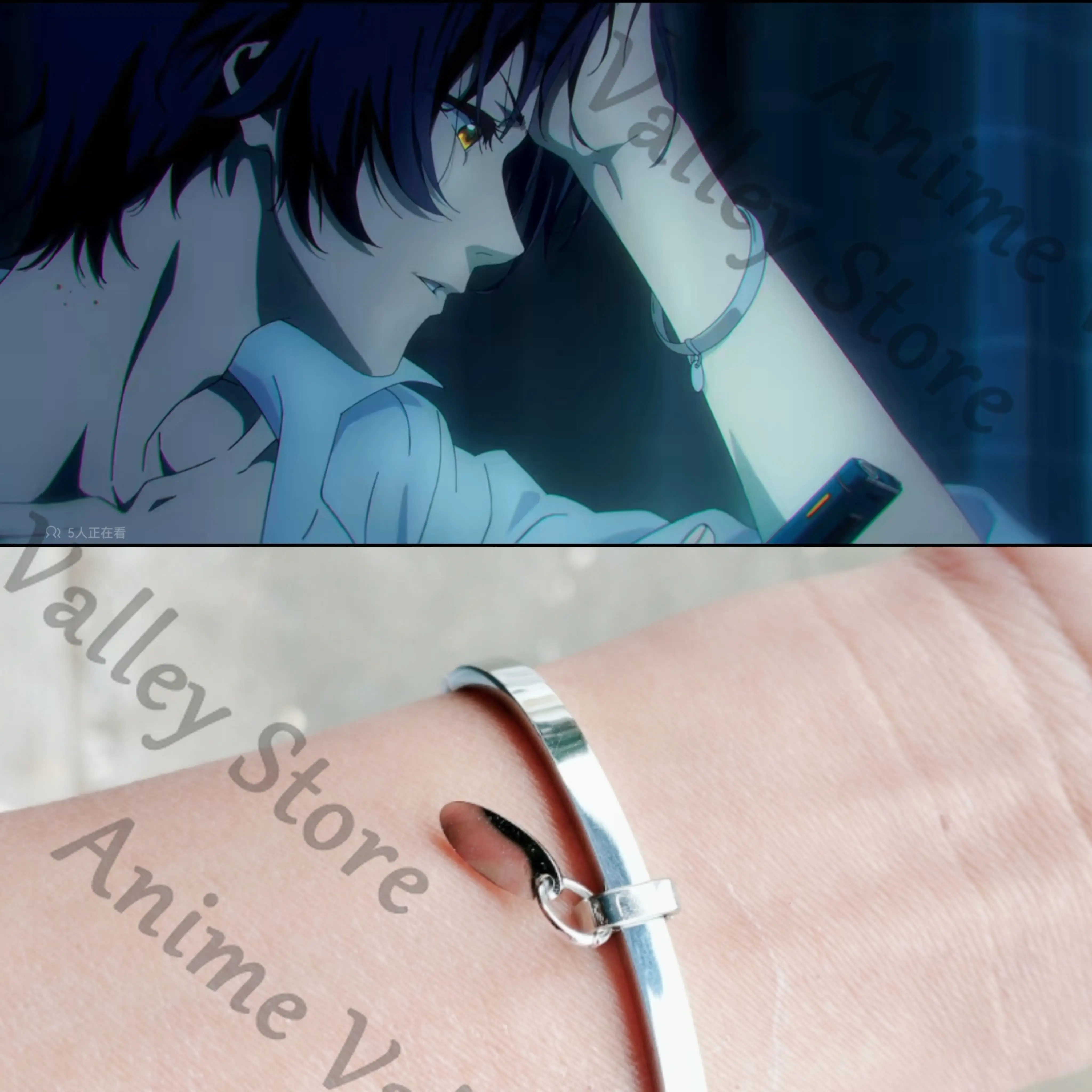 

Anime Zenless Zone Zero Asaba Harumasa Cosplay Prop Alloy Open-end Bracelet Cartoon Bracelets Bangles Wristlet Garniture Gift