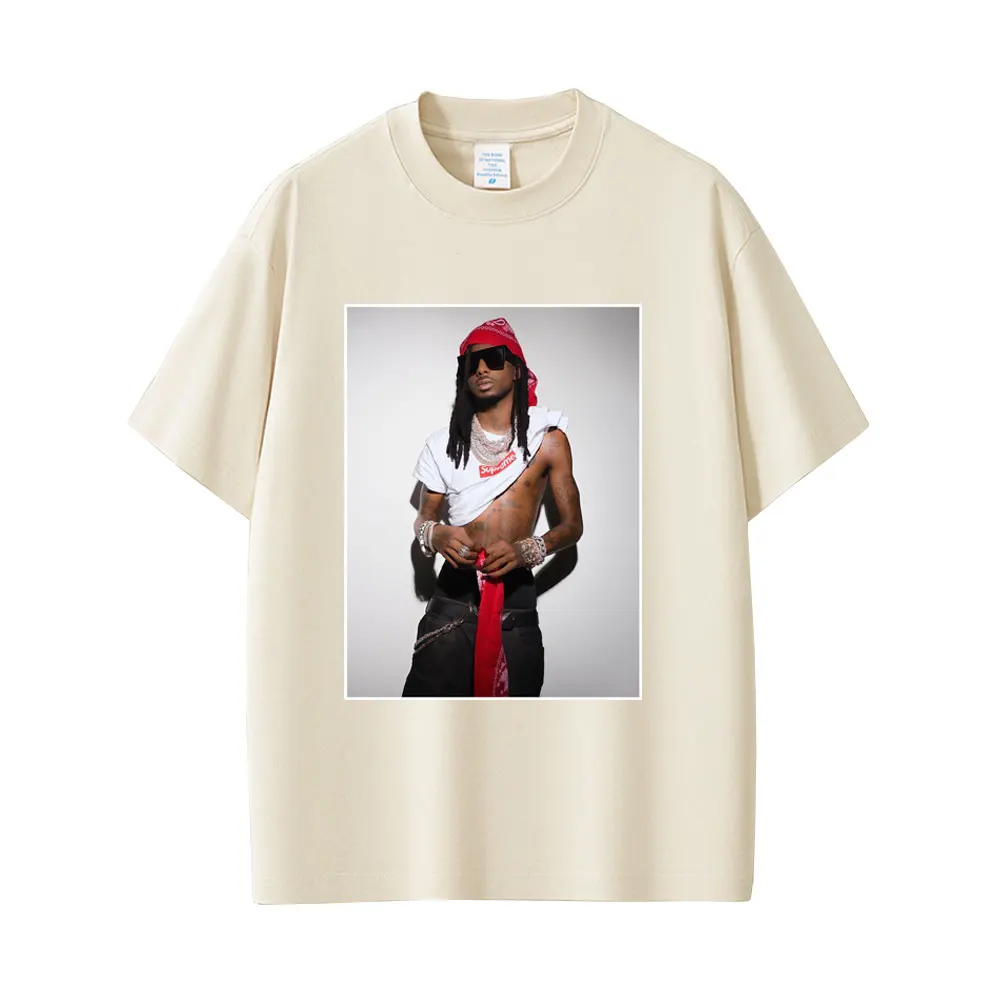 مغني الراب Playboi Carti مستوحاة تي شيرت الرجال النساء الهيب هوب موضة المتضخم تي شيرت الذكور عادية القطن خمر تي شيرت الشارع الشهير #6