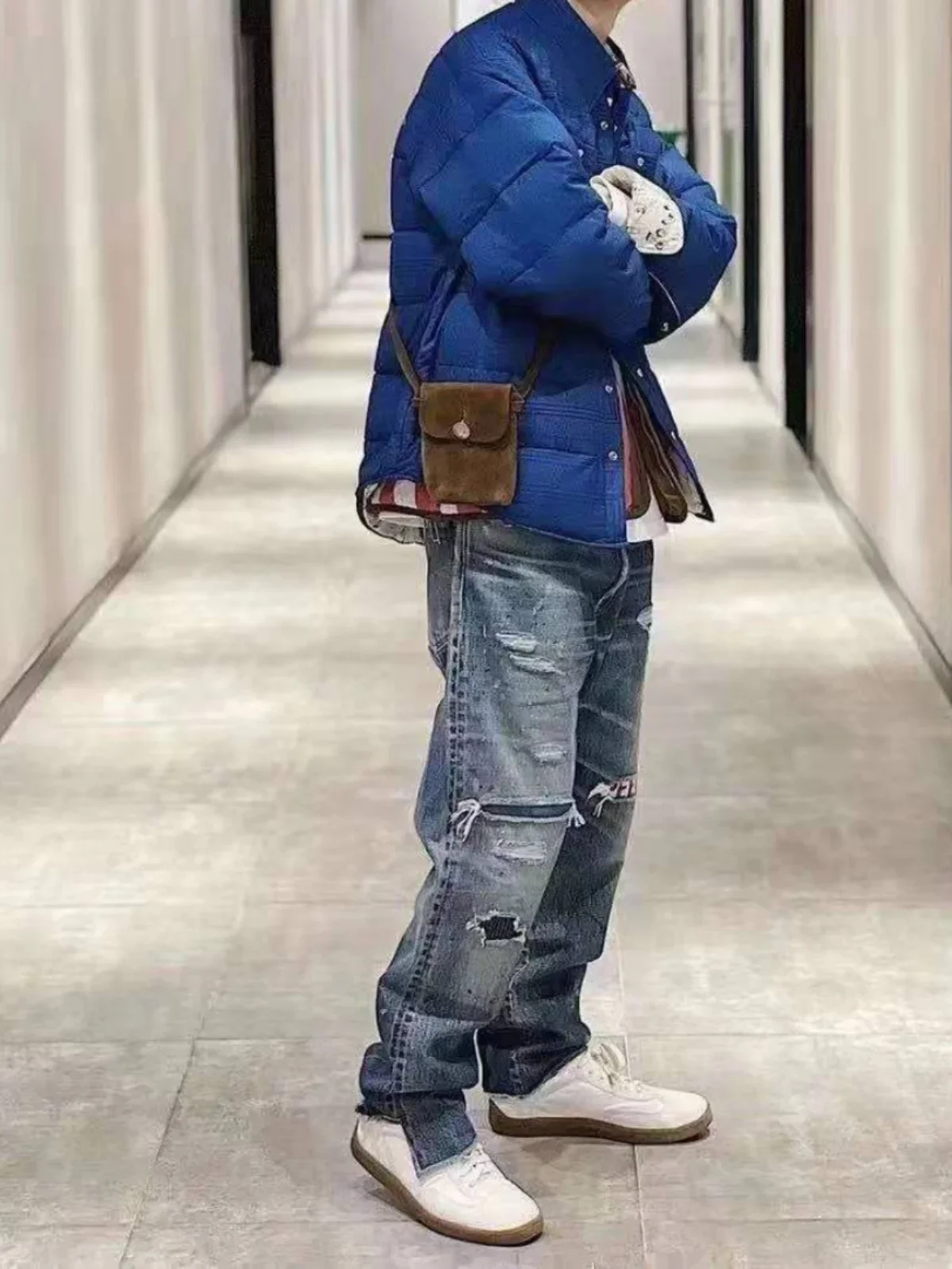 VISVIM WMV  PARCO JOURNEYMAN Shibuya Limited JM Splash Ink Wash Destroy Nine-Point Jeans