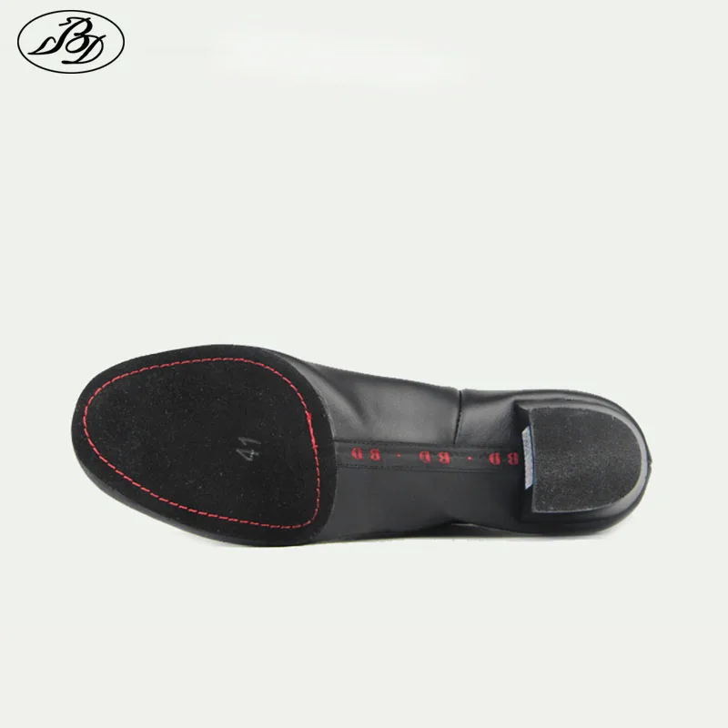 BD Men Latin Dance Shoes Genuine Leather Split Outsole Dancing Shoe Ballroom Dancesport Dance Sneake Shoe Samba Chacha Jive