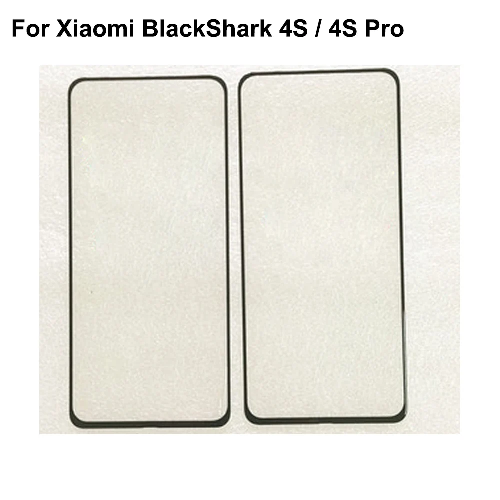 

2PCS For Xiaomi Blackshark 4S Pro Front LCD Glass Lens touchscreen Black shark 4S Touch screen Panel Outer Screen without flex