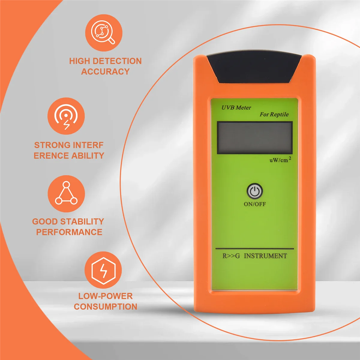 

A44TRGM-UVB UVB Tester High Accuracy UVB Detector UVB Test Instrument for Reptile UVB Meter Luminosity Measurement Tool