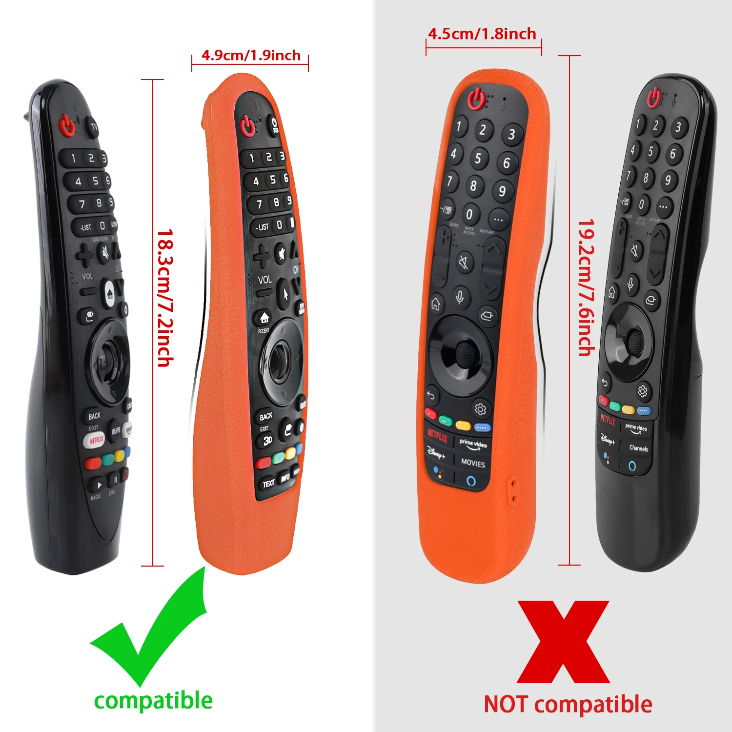 Colorful Silicone Case Protective Sheath Fit for AN-MR600/650 AN-MR18BA AN-MR19BA AN-MR20GA Series TV Magic Remote Control Cover