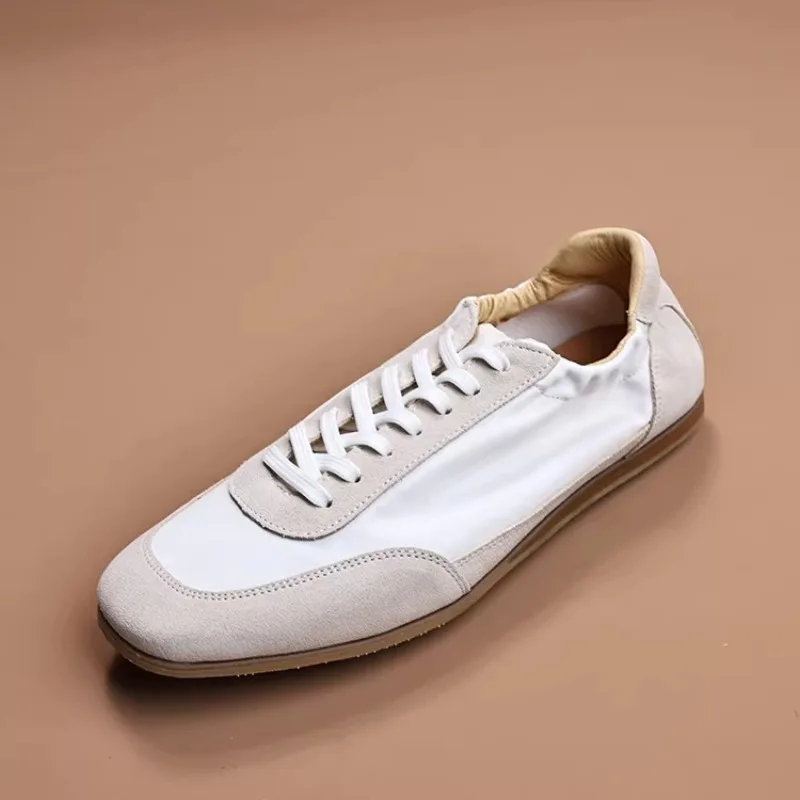 

Designer Fashion Spring Summer Flat Training Shoes Men's Casual Retro Style Breathable Sports Hiking Leather Oxford Shoes Male