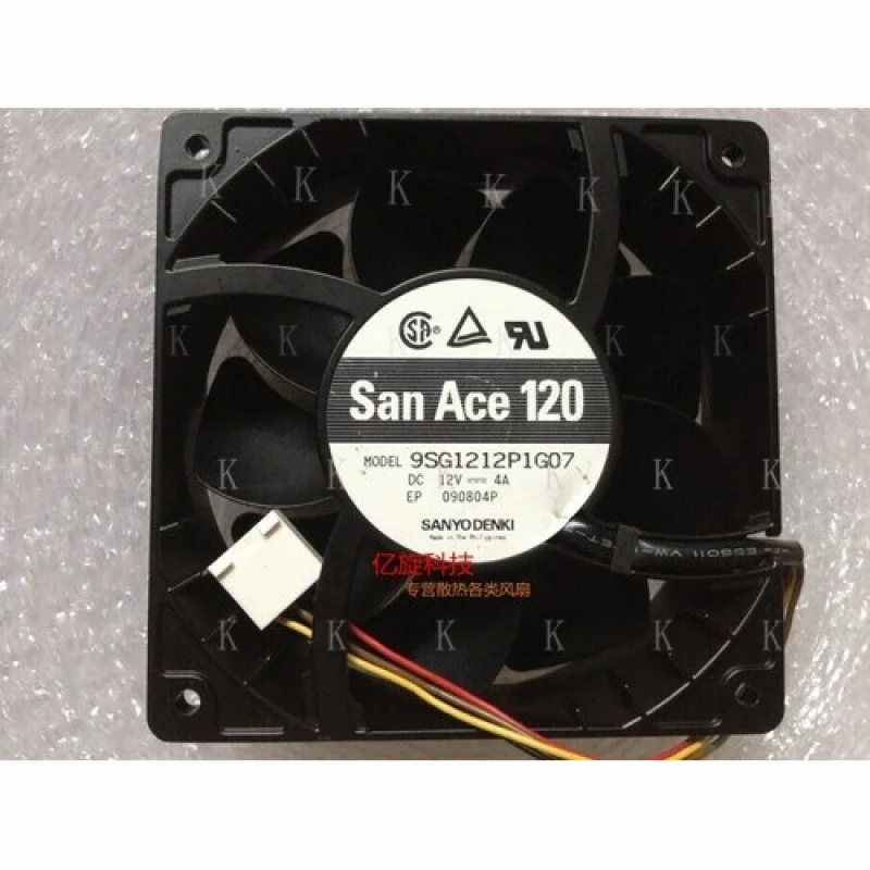 

C for Sanyo 9SG1212P1G07 12cm 12038 12V 4A for automobile retrofit cooling fan
