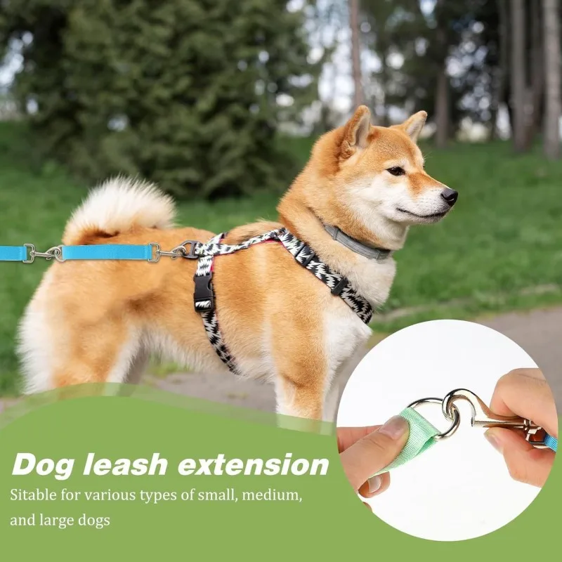 Dog Leash Short Dogs Leashes 25cm Extend Rope Leash for Dog Walking Nylon Extension Ropes Leashes Dogs Chain Pet Accessories