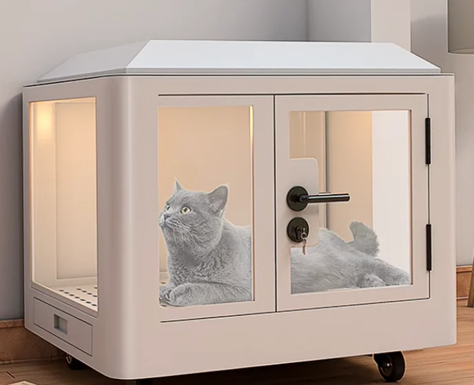 Pet room Soundproof household small cat bird cage Display cabinet Dog nest Parrot storage Silent compartment