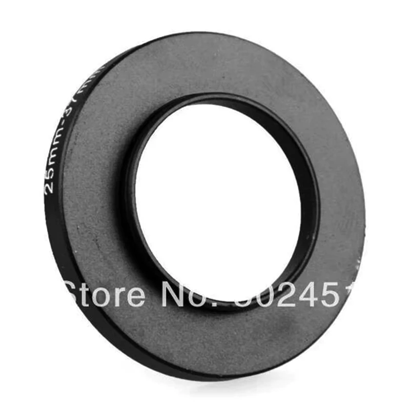 NEW 25mm-37mm BLACK Aluminum metal selling 25-37 mm 25 to 37 25mm to 37mm Step Up Ring Filter Adapter PROMOTION HOT Wholesale!!!