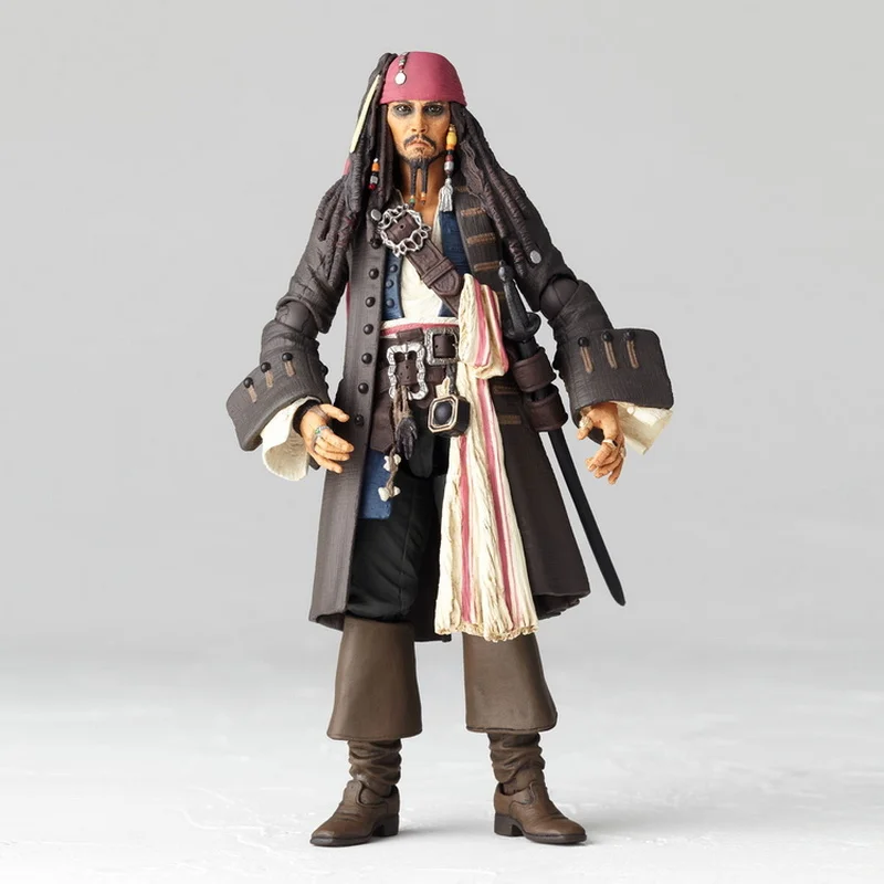 In Stock Shfiguats Pirates Of The Caribbean Captain Jack Sparrow Anime Action Figure Statue Collectable Model Toy Birthday Gift