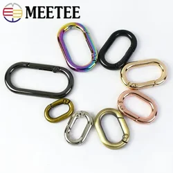 5Pcs 13/16/20/25/32/40mm Oval Metal Spring O Rings Buckles Bag Strap Keychain Connection Clasps Clip Hook DIY Accessories