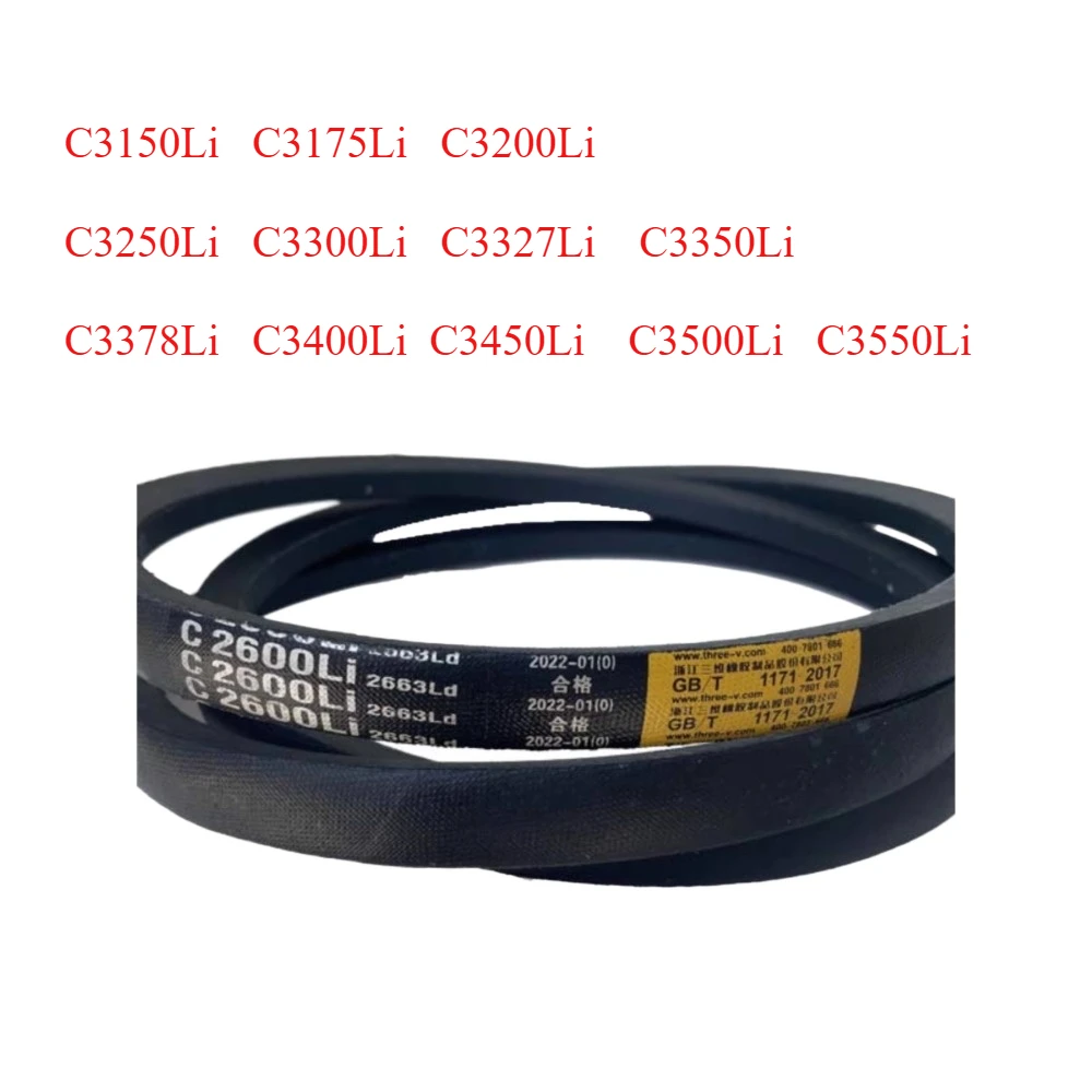 Triangle Belt Type C C3150-4115 Rubber Drive Belt C3150 C3175 3200 3250 3300 3327 3350 3378 3400 3450 3500 3550Li