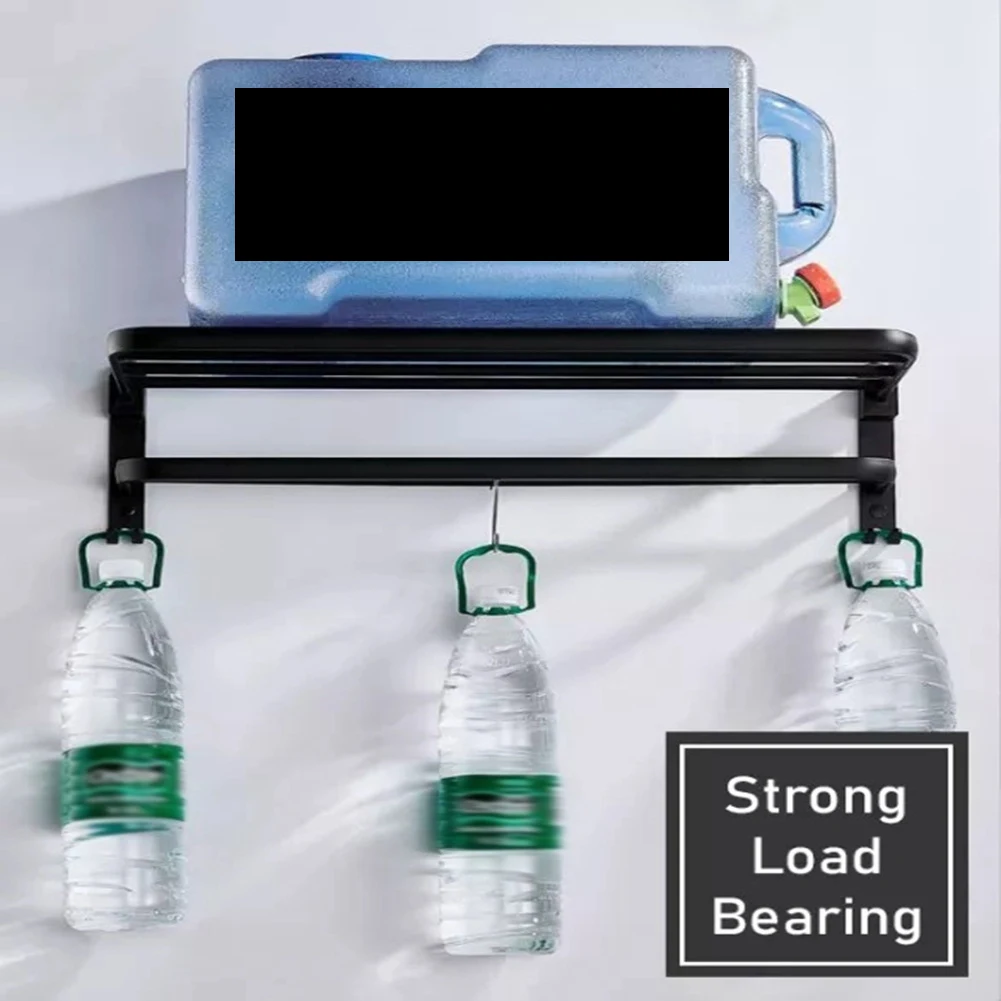 

SEWS-Aluminum Towel Bar Wall Mounted Rack Bathroom Towel Rack Towel Holder Towel Hanger Bathroom Accessories Bathroom Shelf