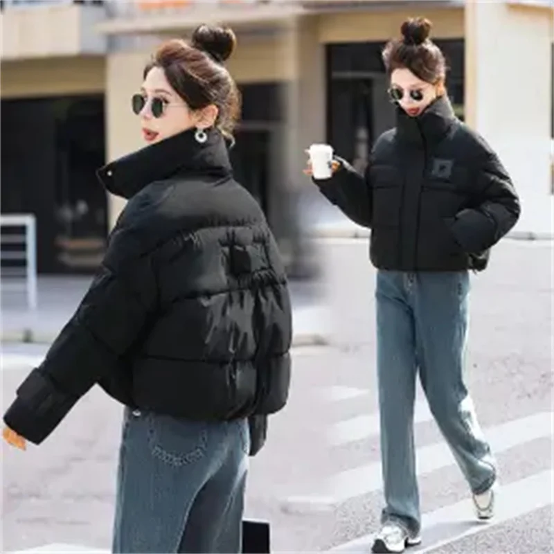 2024 New Cotton-padded Jacket Female Winter Parkas Korean Down Cotton Coat Thicken Warm Cotton Jacket Outerwear Short Women Tops