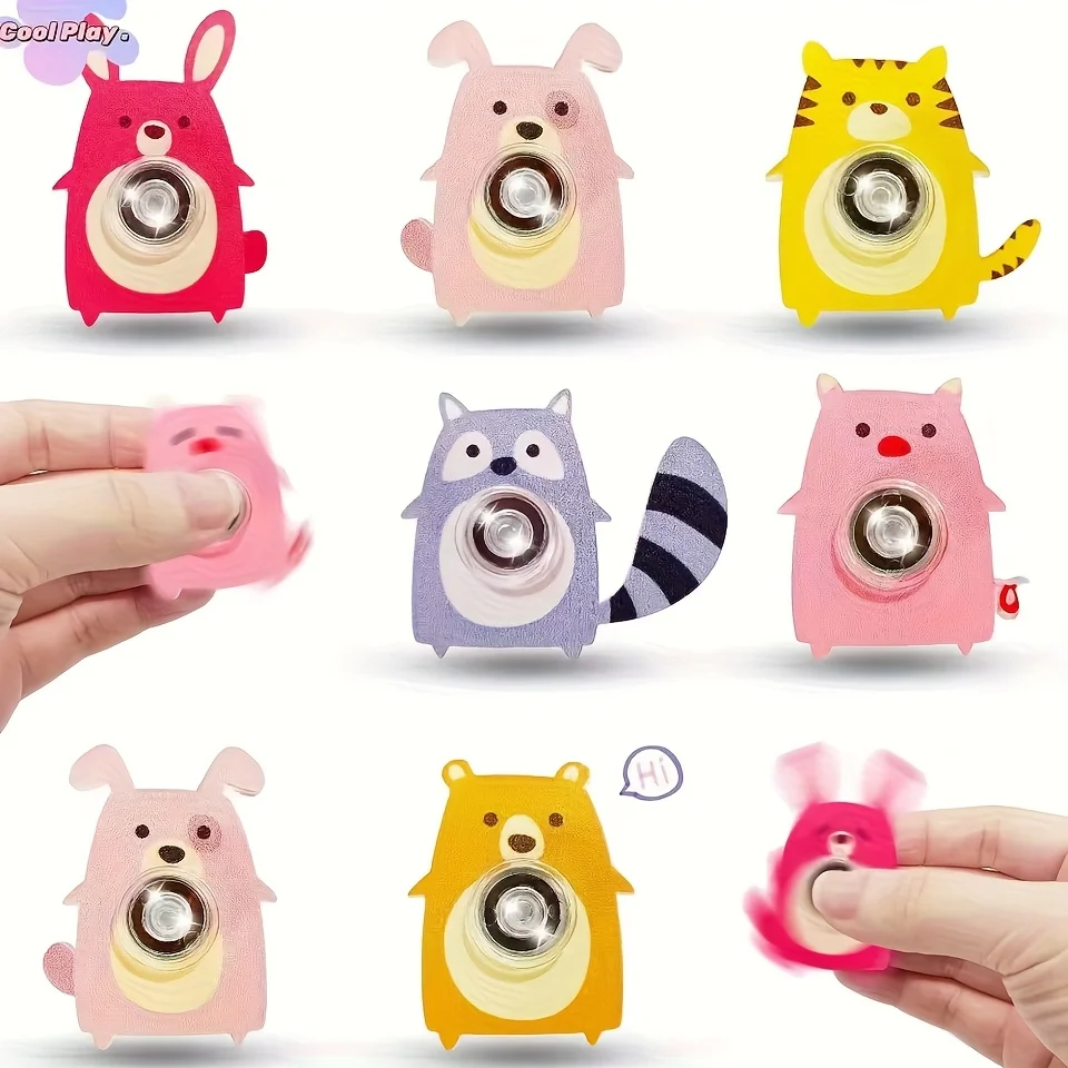 5/15/30pcs Cute Animal Fidget Spinners Durable Plastic Antistress Rotating Toys for Kids Buy Toys Christmas Gift Party Favor