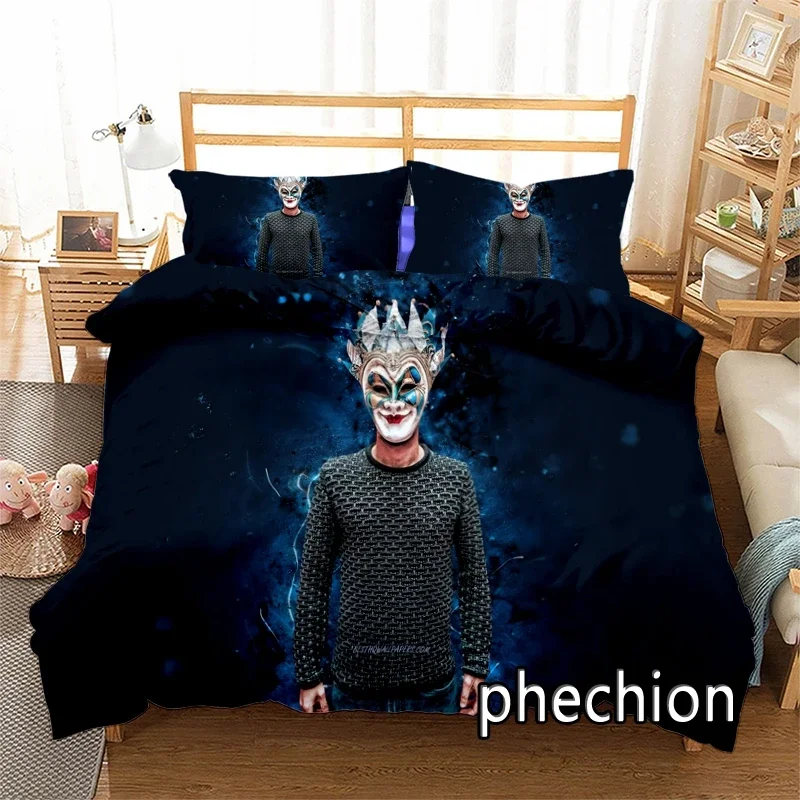 New DJ Boris Brejcha 3D Print Bedding Set Duvet Covers Pillowcases One Piece Comforter Bedding Sets Bedclothes Bed K595