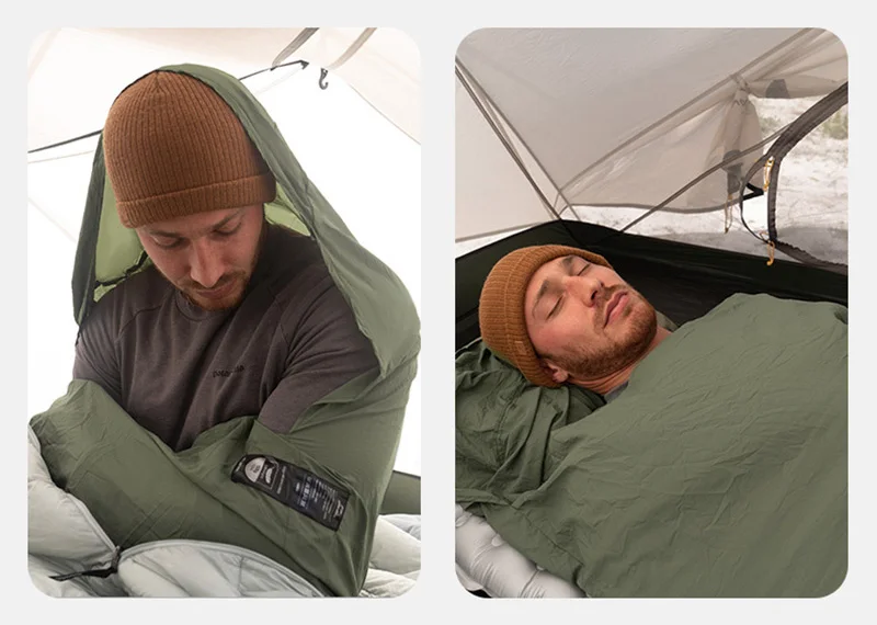 Naturehike Schlafsack Liner Camping Blatt Leichte Tragbare Sommer Schlafsäcke Outdoor Reisen Wandern Camping Schlafsack – Detail 12
