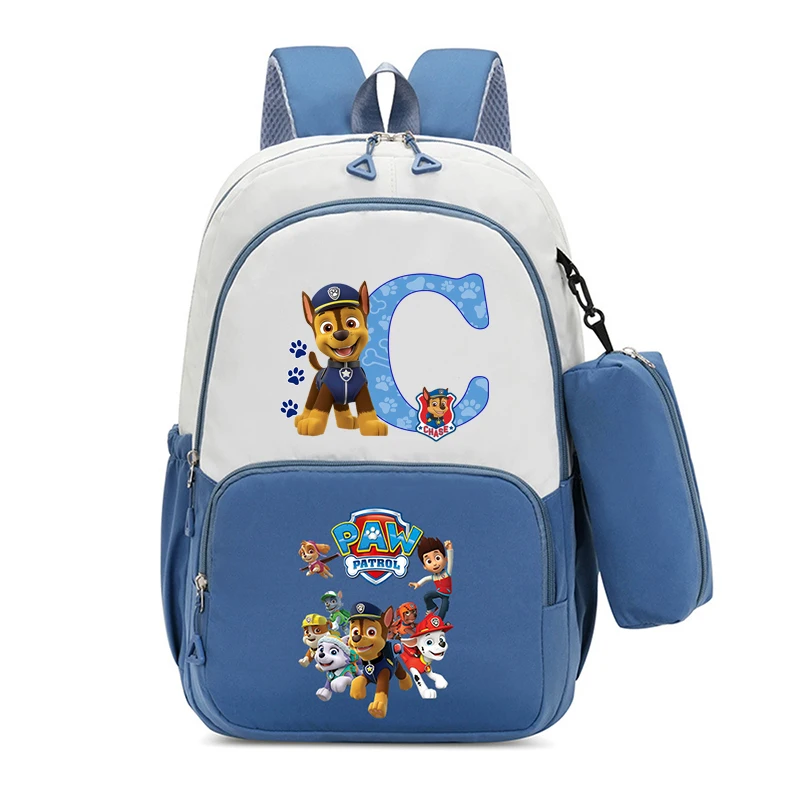 باو باترولز أنيمي ظهره مقلمة 2 قطعة الصبي طالب المراهقين كتاب أكياس الرجال حقيبة الظهر حقيبة السفر Mochila Escolar هدية #4