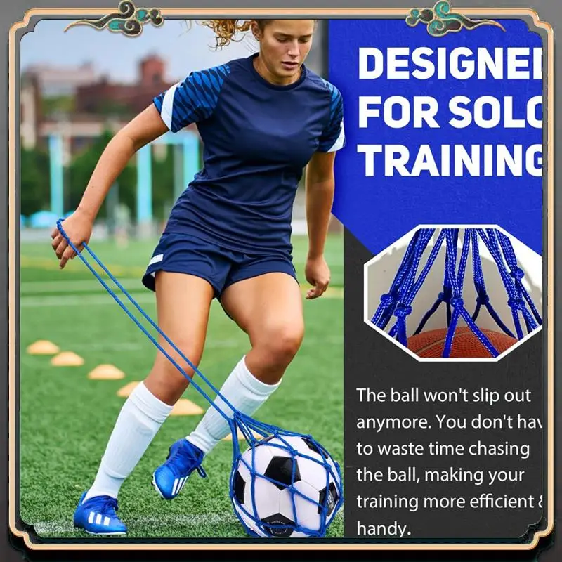 Premium 2PCS Football Kick Trainer, Soccer Return Trainer Net , Football Kick Throw Solo Practice Training Aid